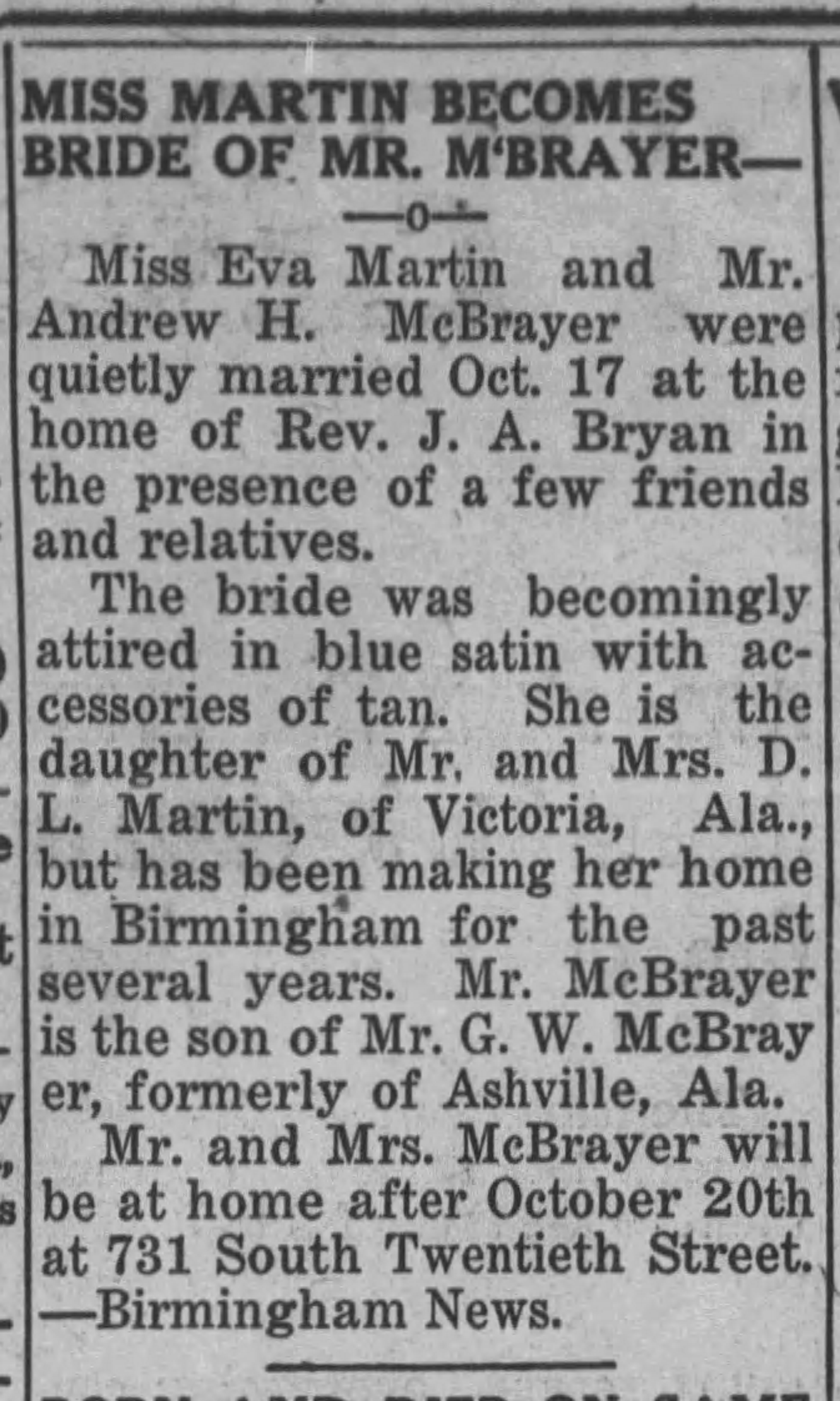 Wedding Martin McGrager